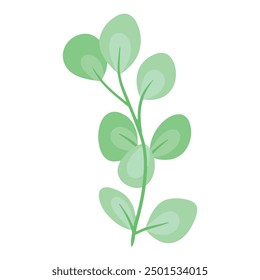 Ilustración de flor de primavera dibujada en blanco.