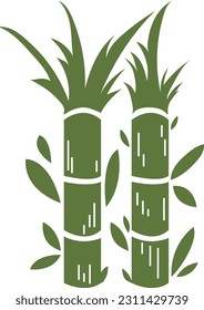 Drawn Sugarcane Sugar Cane Illustration