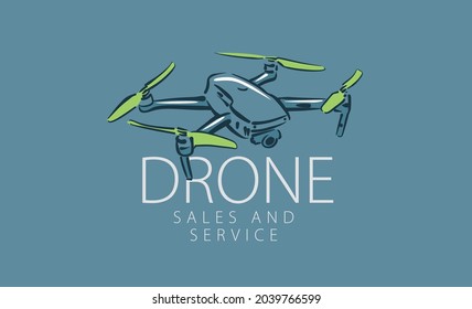 A drawn vector drone for sale and service