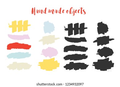 Drawn vector elements.