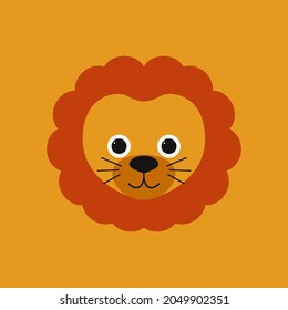 Drawn vector illustration of a cute funny lion. Isolated objects. Can be used for printing on T-shirts, children's clothing, fashion designs. Cute and funny poster.