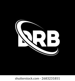 DRB logo. DRB letter. DRB letter logo design. Initials DRB logo linked with circle and uppercase monogram logo. DRB-typography for technology, business and real estate brand.