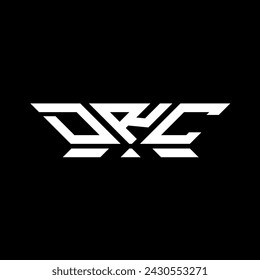 Diseño vectorial del logotipo de la letra de la RDC, logotipo simple y moderno de la RDC. Diseño de alfabeto de lujo DRC  