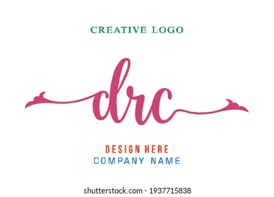 DRC lettering logo is simple, easy to understand and authoritative