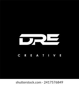 DRE Letter Initial Logo Design Template Vector Illustration