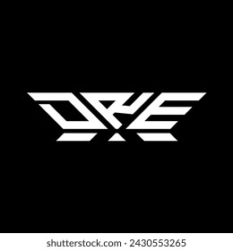 Diseño vectorial del logotipo de la letra DRE, logotipo simple y moderno DRE. DRE diseño de alfabeto lujoso  