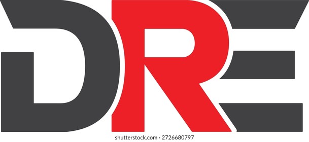 DRE logo design. Letter logo design