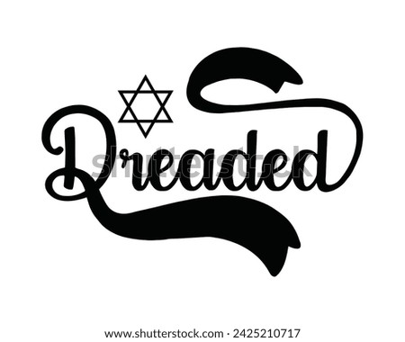 dreaded creative typography t-shirt design