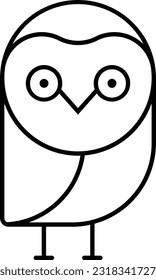 dreadful owl bird animal dead Outline