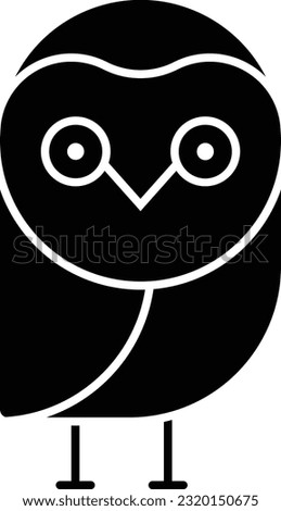 dreadful owl bird animal dead Glyph