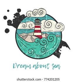 "Dream about sea" illustration