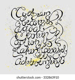 A dream becomes a goal when action is taken toward achievement. Motivation quote