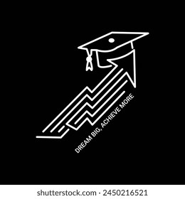 Dream big, achieve t shirt design, Graduation T-shirt Design, Student graduate badges. College graduation quotes, Graduation 2024,Congrats grad, Graduation Gift, Kindergarten Grad Shirts,