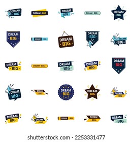 Dream Big High quality Vector Images for big dream brand positioning 25 pack