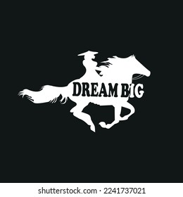 Dream big, motivational typographic t shirt design,poster, print, postcard and other uses