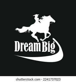 Dream big, motivational typographic t shirt design,poster, print, postcard and other uses