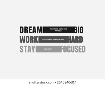 dream big slogan typography, tee shirt graphics, vectors
