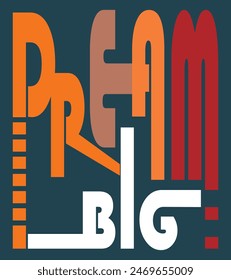 Diseño de texto grande de sueño para camiseta