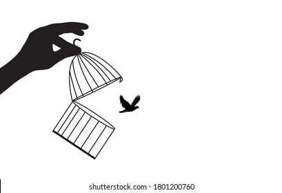 Simple Creative Drawing Freedom Some birds just arent meant to be  Caged  Brushustle  Creative drawing Freedom drawing Drawings