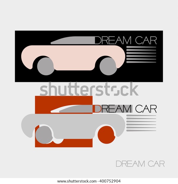 Dream car.\
Monogram and symbol and text, design\
study on a specific\
theme.
