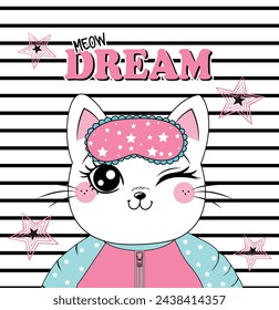 DREAM CAT LOVE STAR MAGIC SLEEP