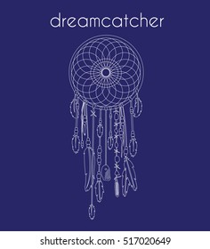 Dream catcher amulet feather. Design element site,brochure,poster,book. / Dream catcher 
