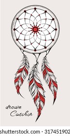 Dream Catcher. Amulet. vector illustration