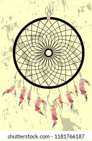 dream catcher boho native american indian talisman dreamcatcher. Clothes ethnic tribal design. Magic tribal feathers. Fashionable template