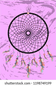dream catcher boho native american indian talisman dreamcatcher. Clothes ethnic tribal design. Magic tribal feathers. Fashionable template