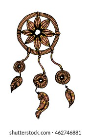 Dream Catcher. Doodle style.