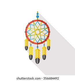 Dream catcher flat icon