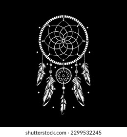 Dream Catcher - High Quality Vector Logo - Vector illustration ideal for T-shirt graphic
