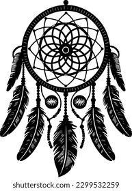 Dream Catcher - High Quality Vector Logo - Vector illustration ideal for T-shirt graphic