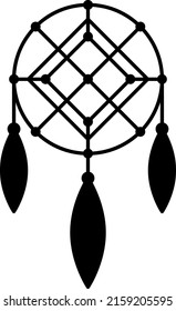 Icono de Dream Catcher. Símbolo de moda y plano Dream Catcher sobre fondo blanco. Ilustración vectorial.
