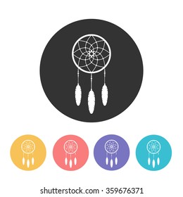 dream catcher icon. vector illustration