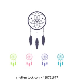 dream catcher icon. vector illustration