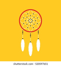 dream catcher icon. vector illustration