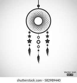 Dream catcher icon - vector  illustration