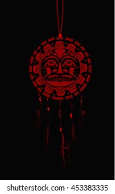 Dream Catcher with indigenous pattern