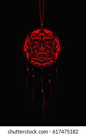 Dream Catcher with indigenous pattern