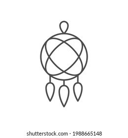 Dream catcher line outline icon