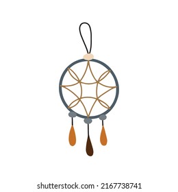 Dream catcher on a white background. Vector illustration in boho style for your design