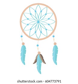 Dream Catcher on white background.