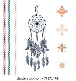 Dream catcher. Vector.