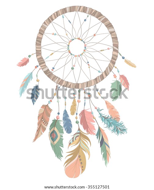 Dream Catcher Vector Stock Vector (Royalty Free) 355127501