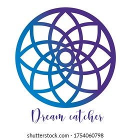 dream catcher vector design colors degraded