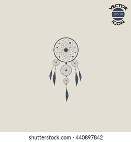 Dream catcher vector icon