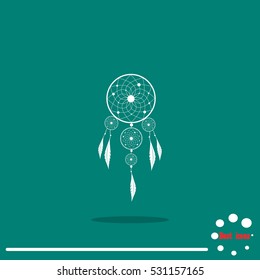 Dream catcher vector icon