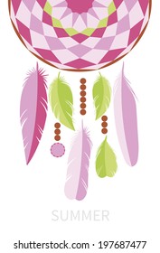 dream catcher. vector illustration