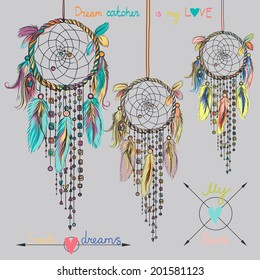 Dream Catcher, Vector Illustration